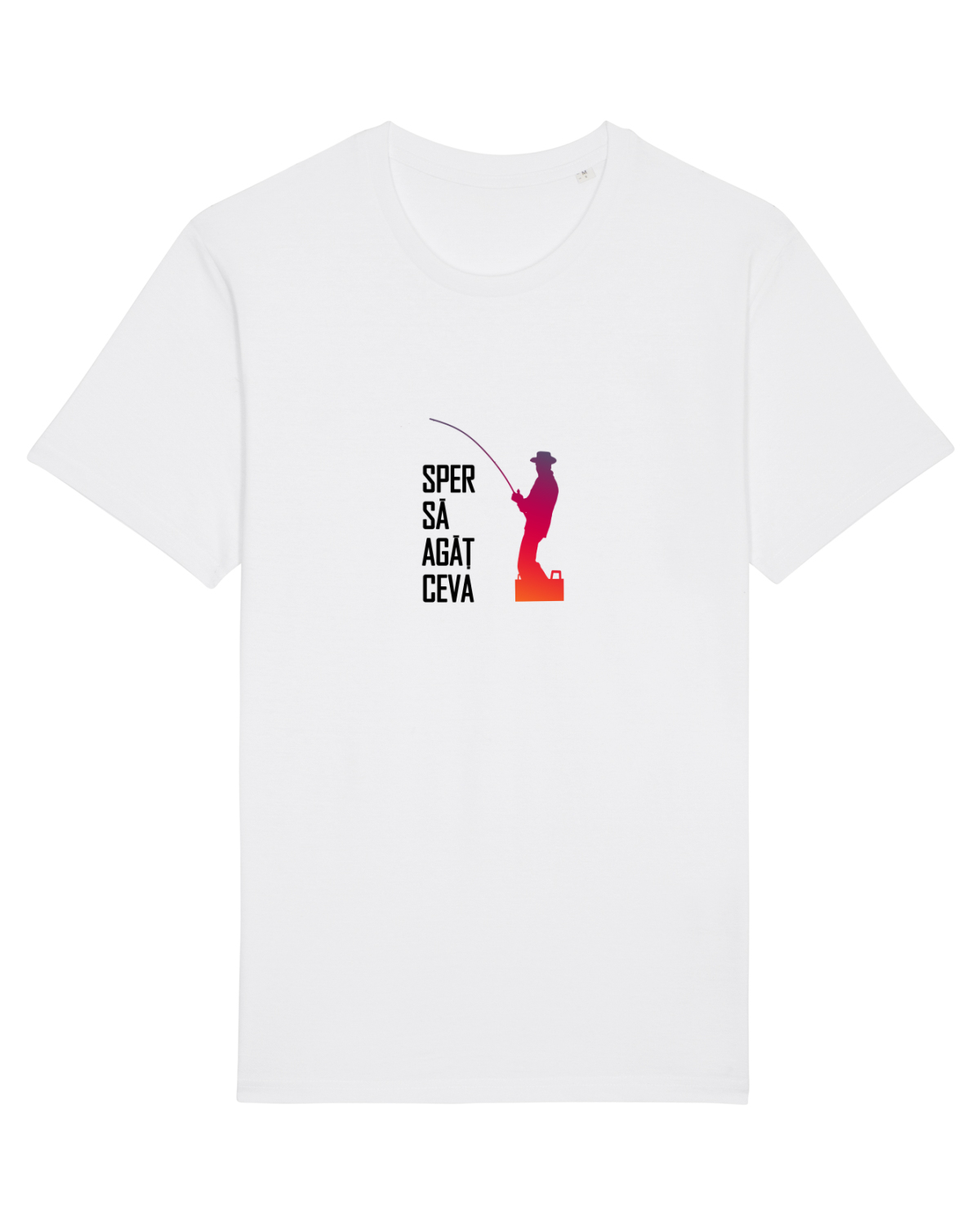 Tricou mânecă scurtă Unisex Rocker White