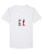 Sper sa agat ceva Tricou mânecă scurtă guler larg Bărbat Skater