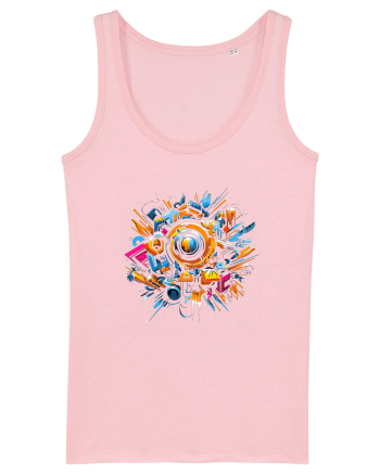 Urban Life Abstract Cotton Pink