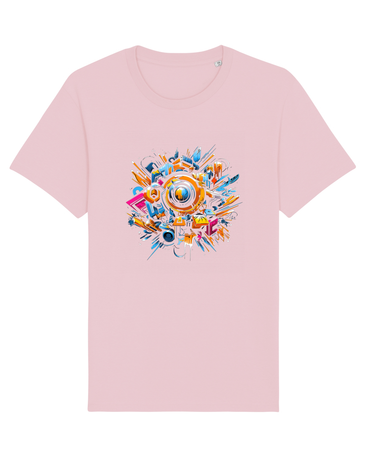 Tricou mânecă scurtă Unisex Rocker Cotton Pink
