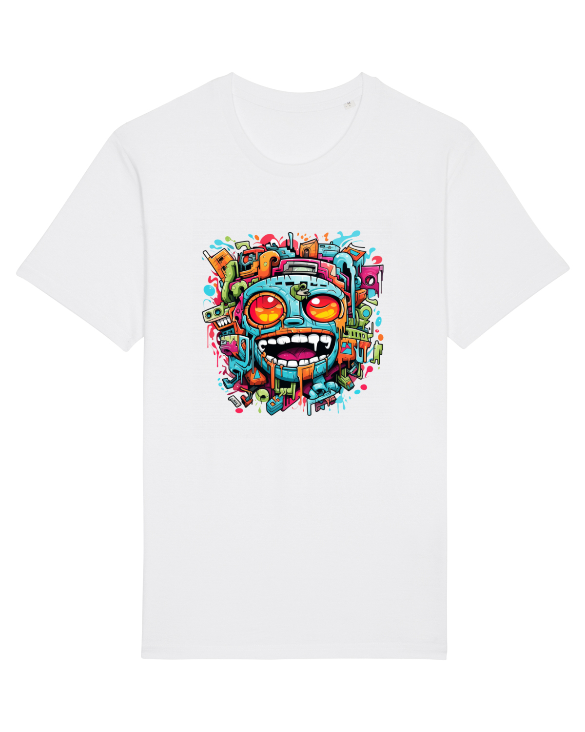 Tricou mânecă scurtă Unisex Rocker White