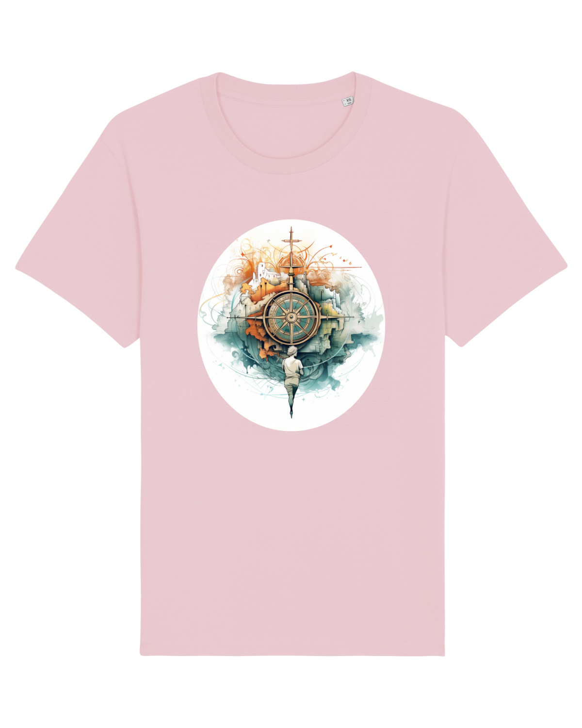 Tricou mânecă scurtă Unisex Rocker Cotton Pink