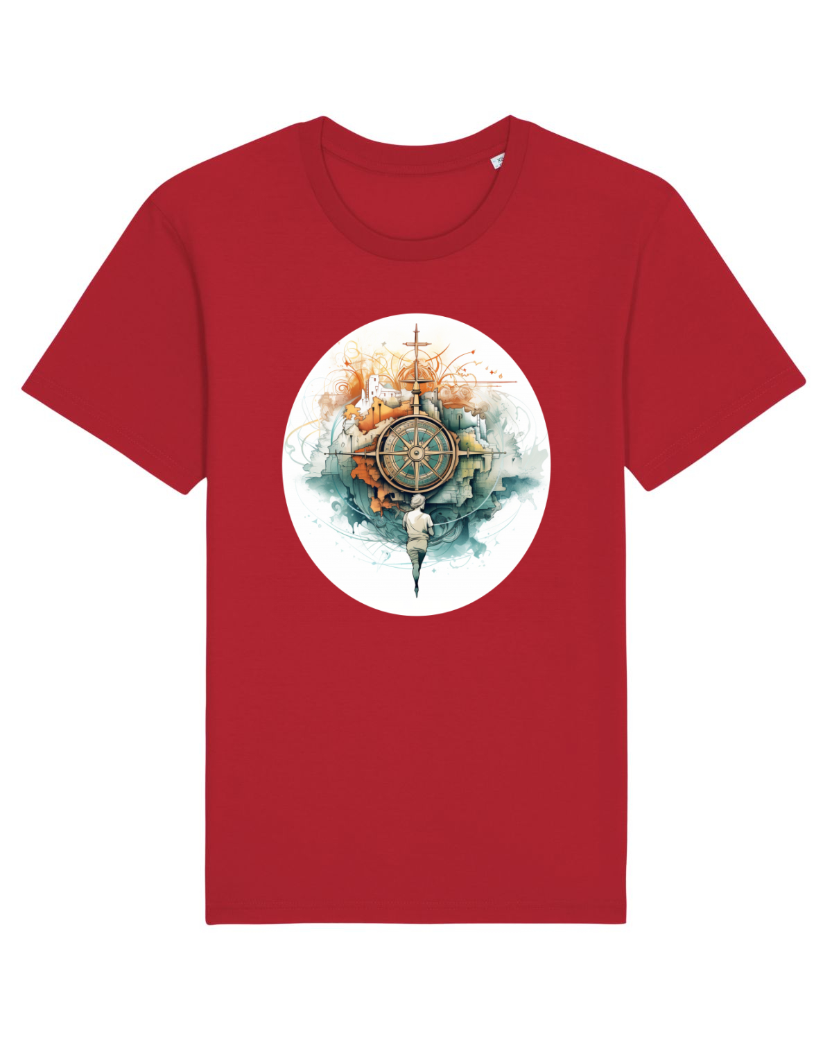Tricou mânecă scurtă Unisex Rocker Red