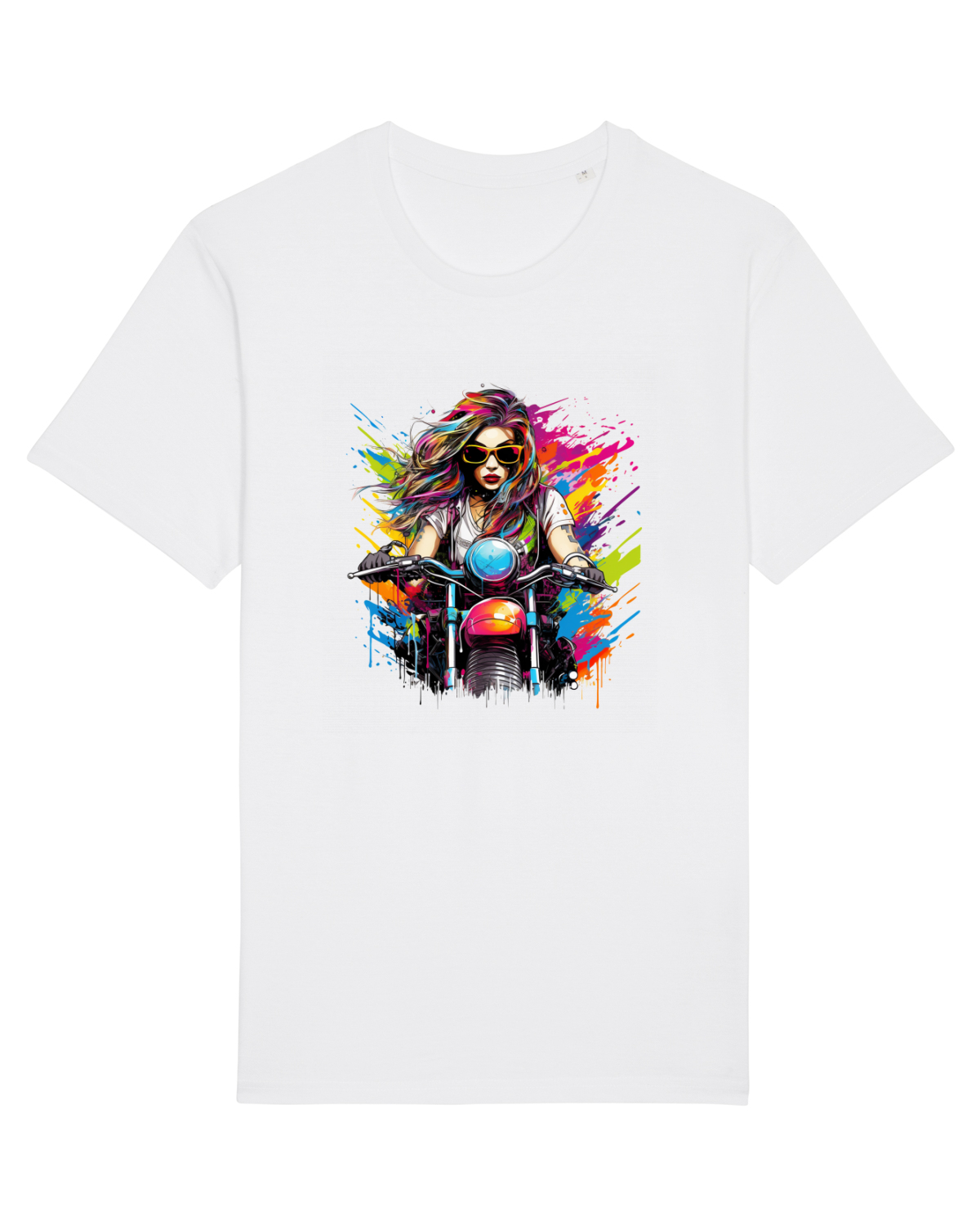Tricou mânecă scurtă Unisex Rocker White
