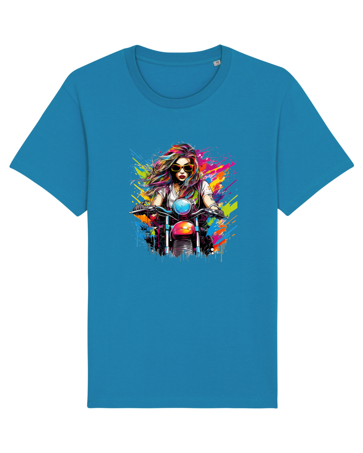 Tricou mânecă scurtă Unisex Rocker Azur