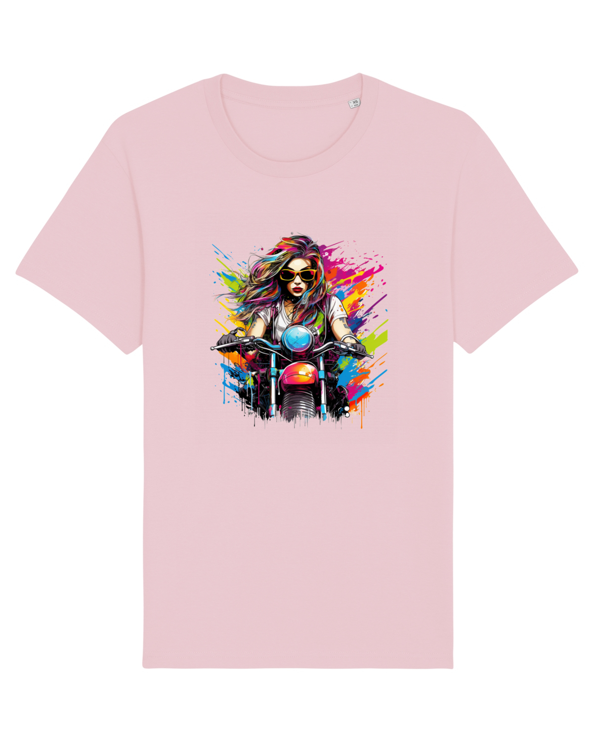 Tricou mânecă scurtă Unisex Rocker Cotton Pink
