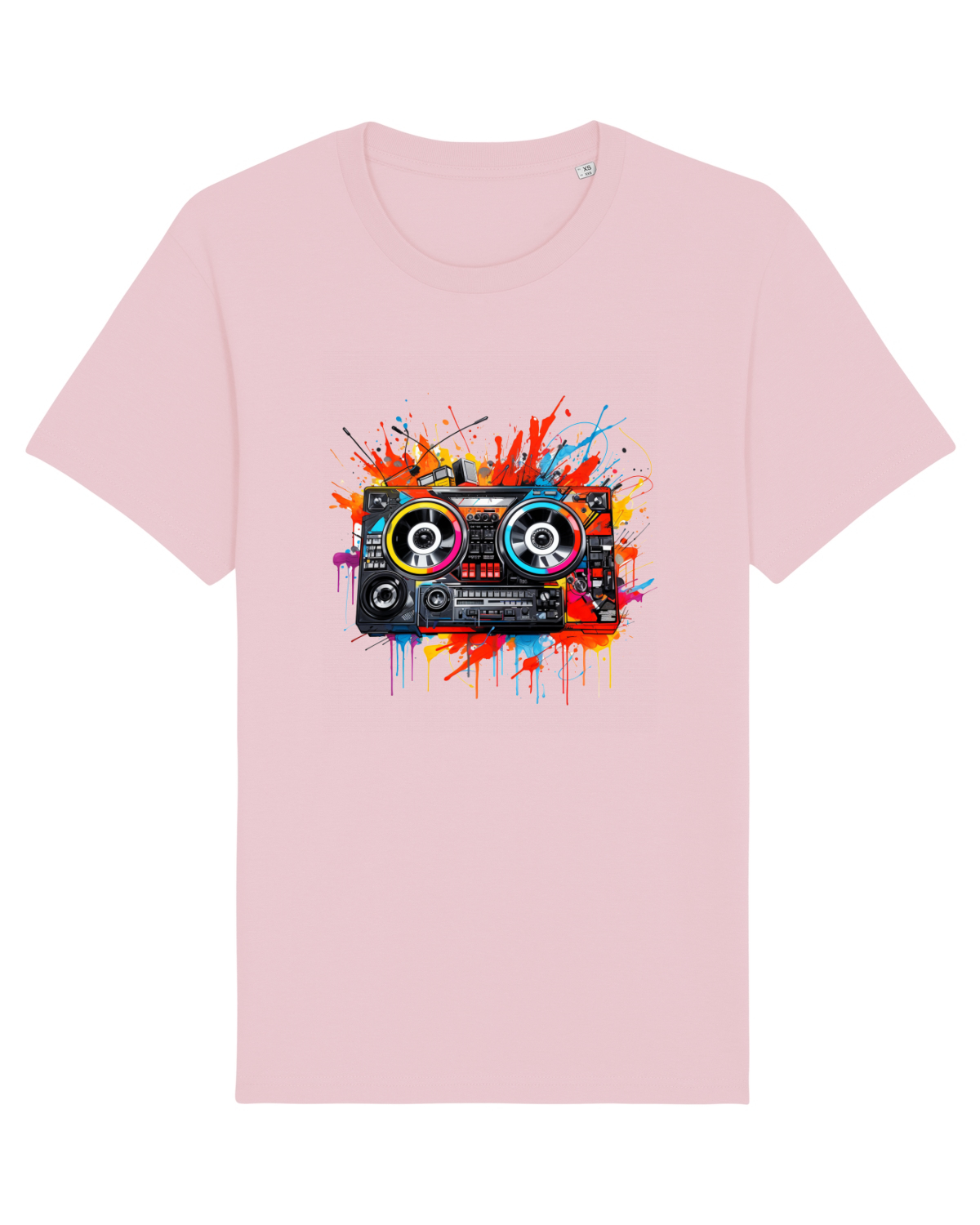 Tricou mânecă scurtă Unisex Rocker Cotton Pink