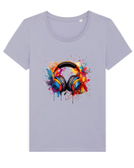 Urban Life Tricou mânecă scurtă guler larg fitted Damă Expresser