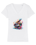 Urban Life Tricou mânecă scurtă guler V Damă Evoker
