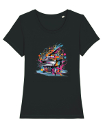 Urban Life Tricou mânecă scurtă guler larg fitted Damă Expresser