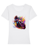 Biker Life Tricou mânecă scurtă guler larg fitted Damă Expresser