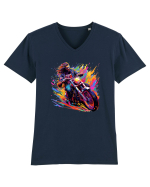 Biker Life Tricou mânecă scurtă guler V Bărbat Presenter