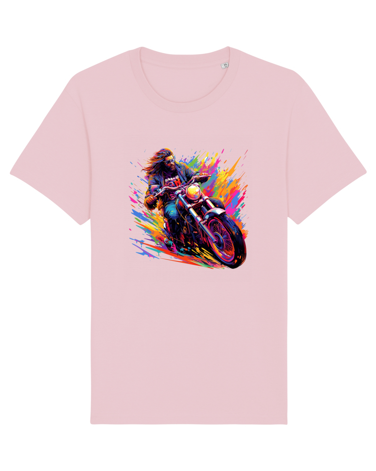 Tricou mânecă scurtă Unisex Rocker Cotton Pink