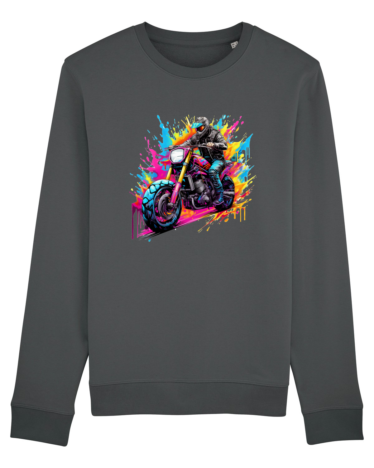 Bluză mânecă lungă Unisex Rise Anthracite