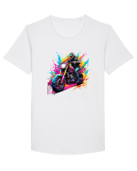 Bike Life Tricou mânecă scurtă guler larg Bărbat Skater