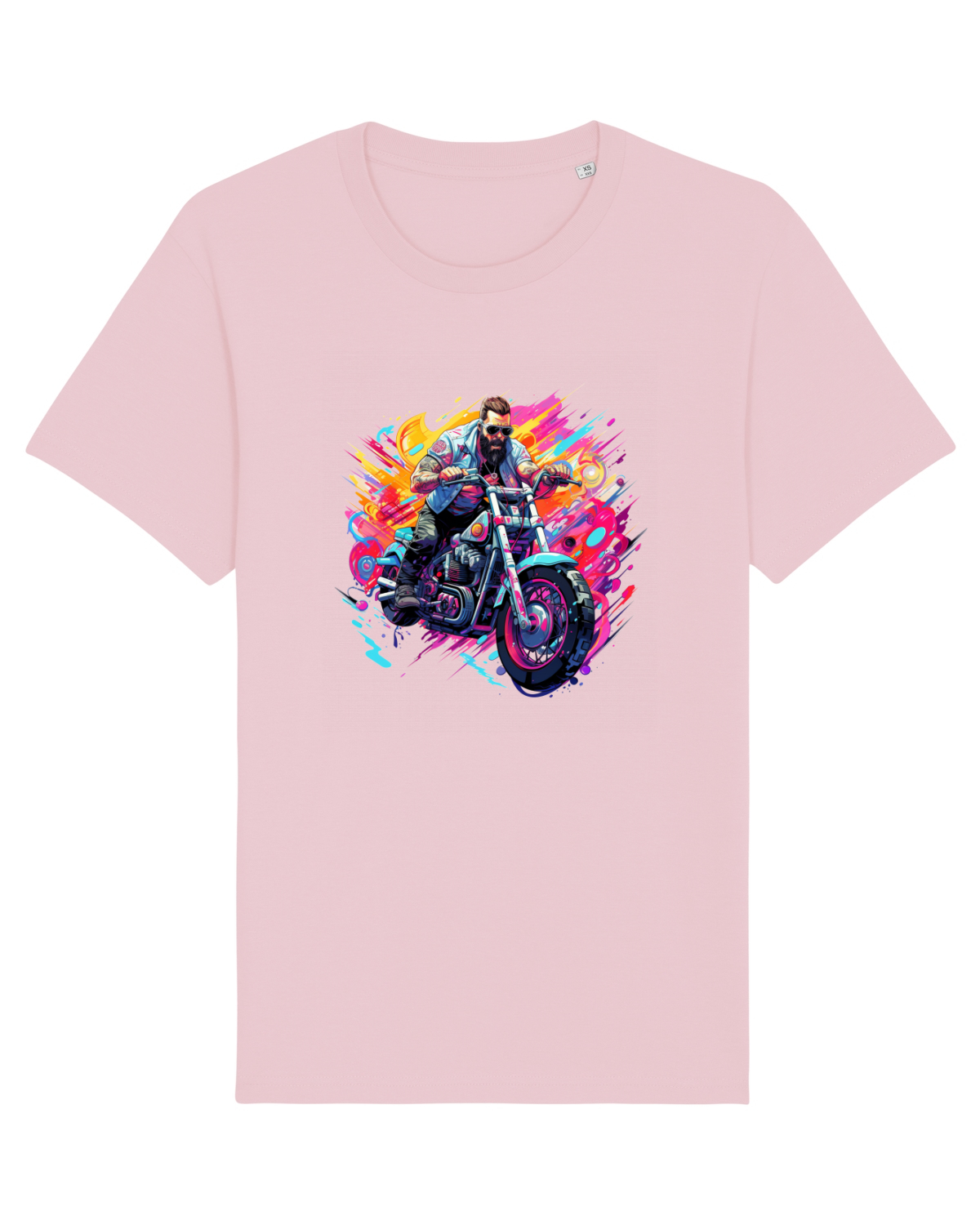 Tricou mânecă scurtă Unisex Rocker Cotton Pink