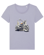Bike Life Tricou mânecă scurtă guler larg fitted Damă Expresser