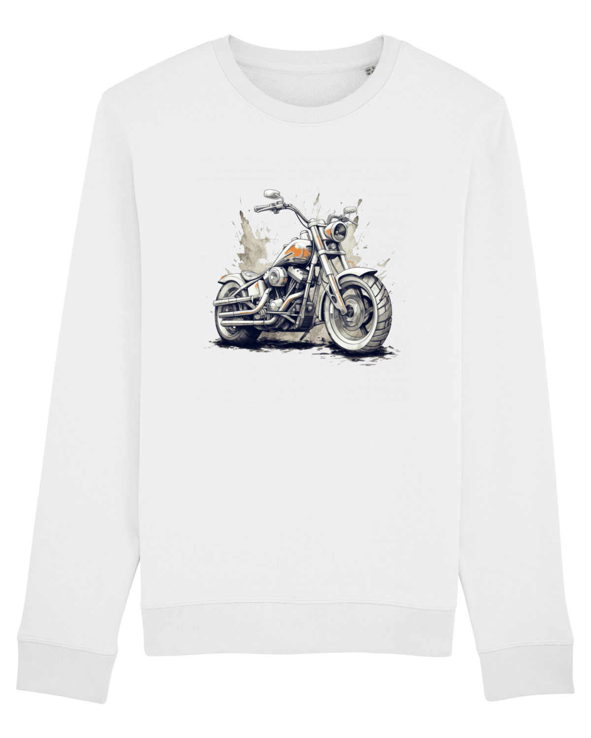 Bluză mânecă lungă Unisex Rise White