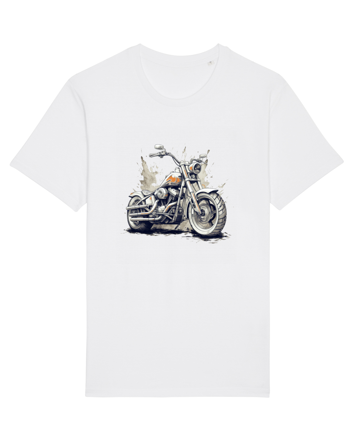 Tricou mânecă scurtă Unisex Rocker White
