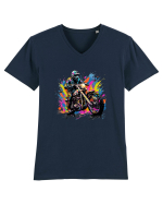 Biker Life Tricou mânecă scurtă guler V Bărbat Presenter