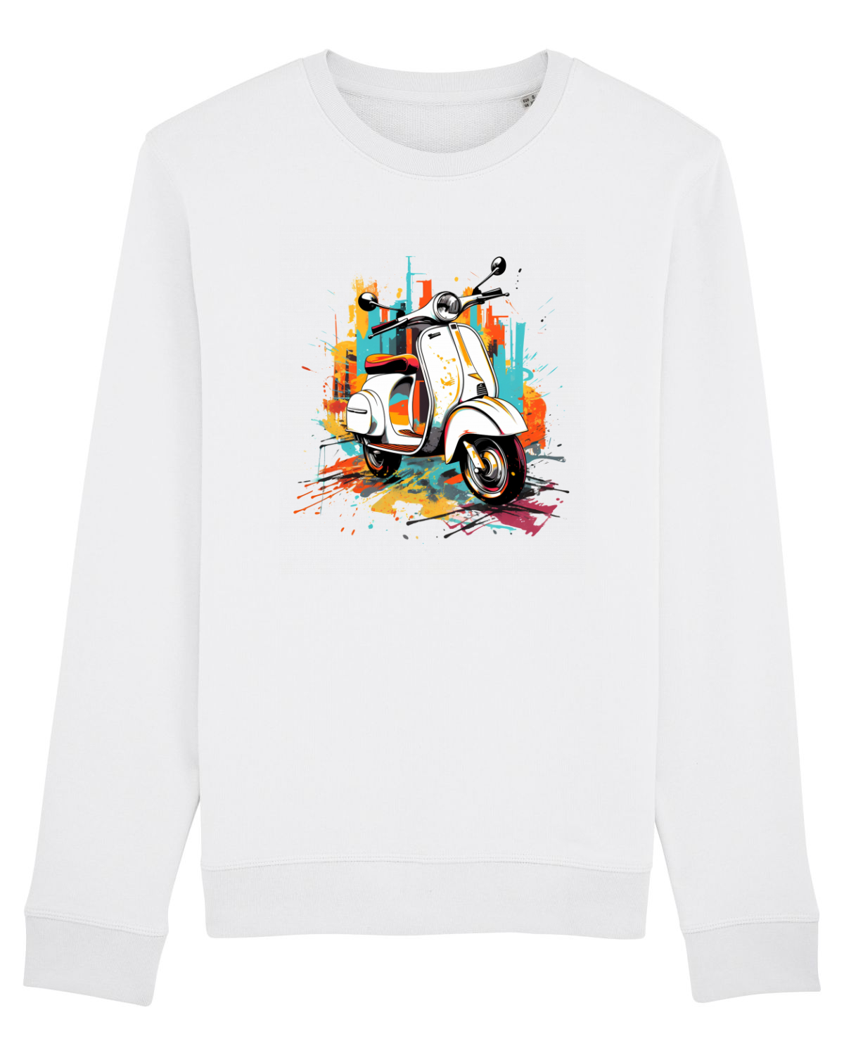 Bluză mânecă lungă Unisex Rise White