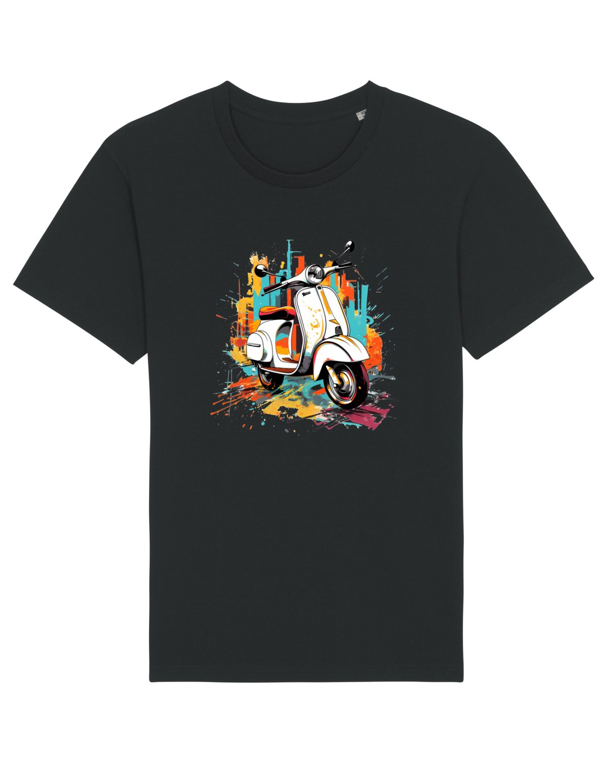 Tricou mânecă scurtă Unisex Rocker Black