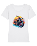 Urban Life Tricou mânecă scurtă guler larg fitted Damă Expresser