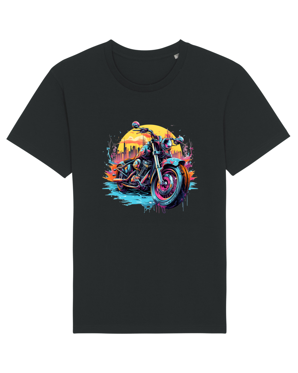 Tricou mânecă scurtă Unisex Rocker Black