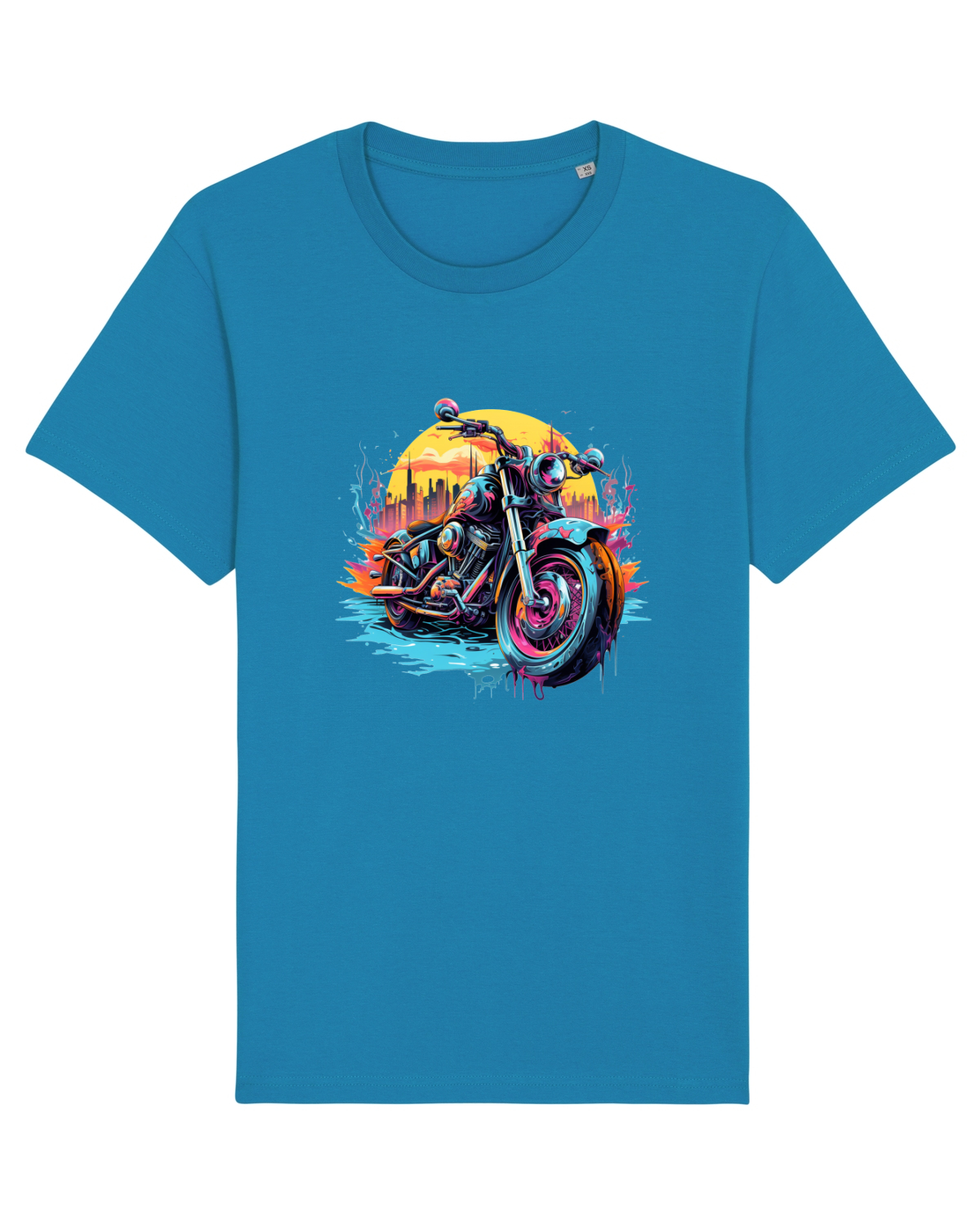 Tricou mânecă scurtă Unisex Rocker Azur