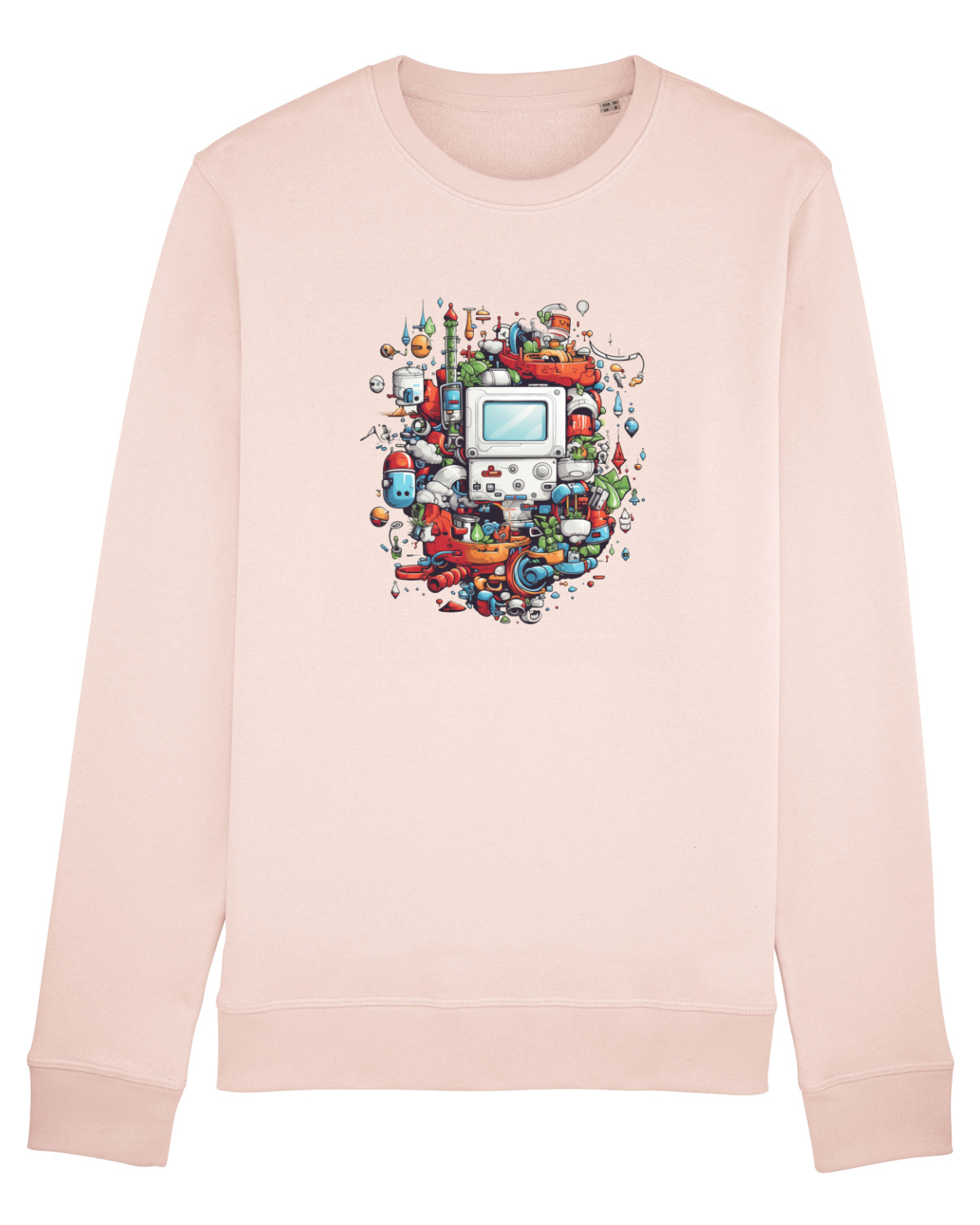Bluză mânecă lungă Unisex Rise Candy Pink
