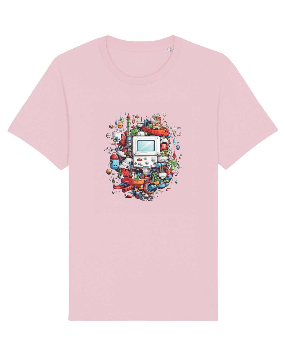 Tricou mânecă scurtă Unisex Rocker Cotton Pink