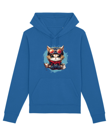 Christmas cat Royal Blue