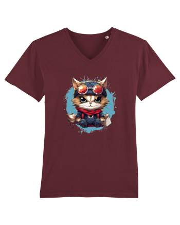 Christmas cat Burgundy