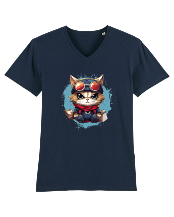 Christmas cat French Navy