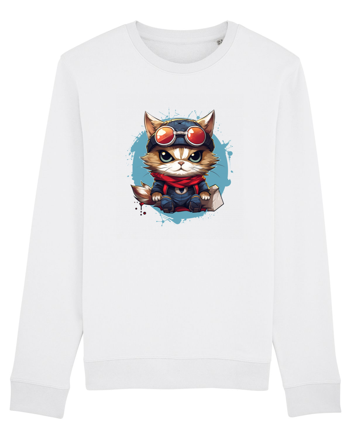 Bluză mânecă lungă Unisex Rise White