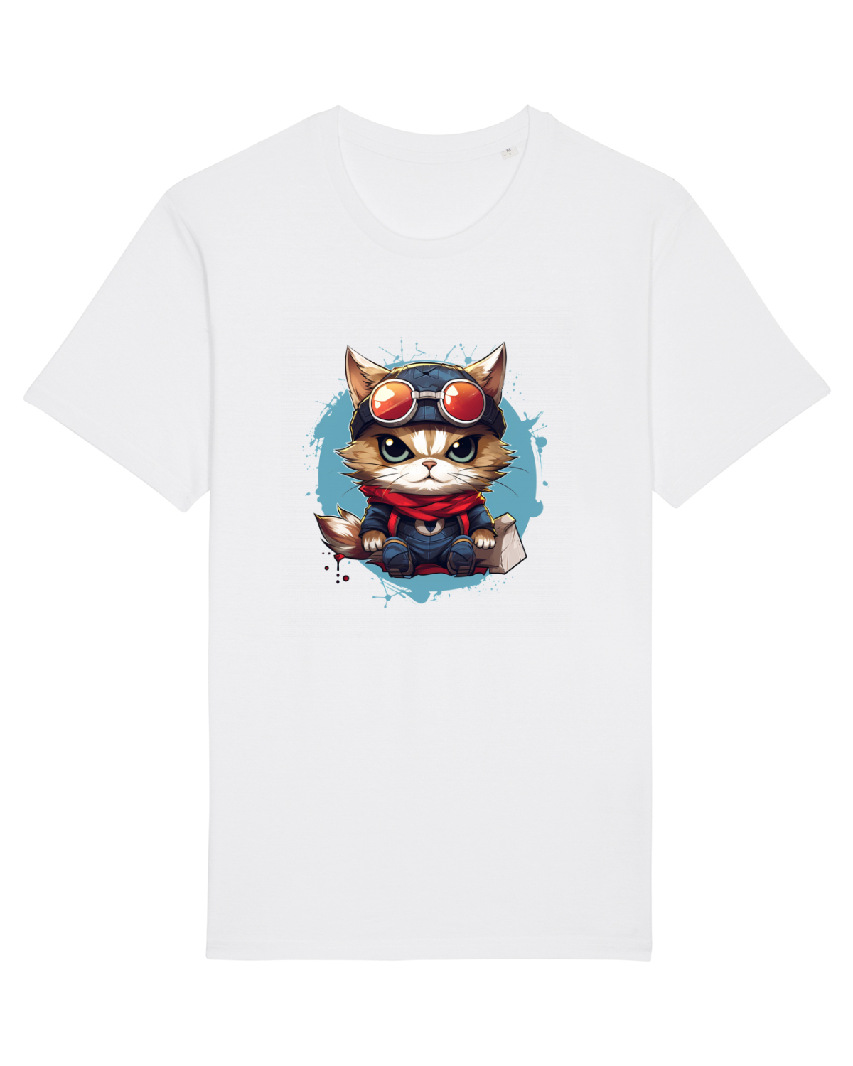 Tricou mânecă scurtă Unisex Rocker White