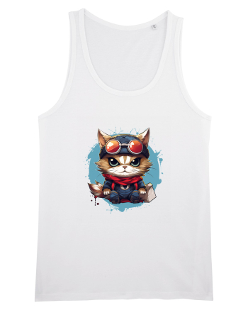 Christmas cat White