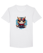 Christmas cat Tricou mânecă scurtă guler larg Bărbat Skater