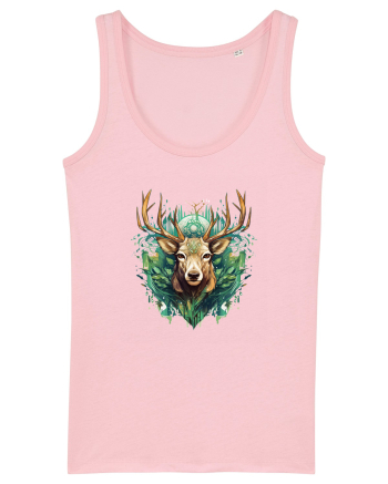 Christmas Reindeer Cotton Pink