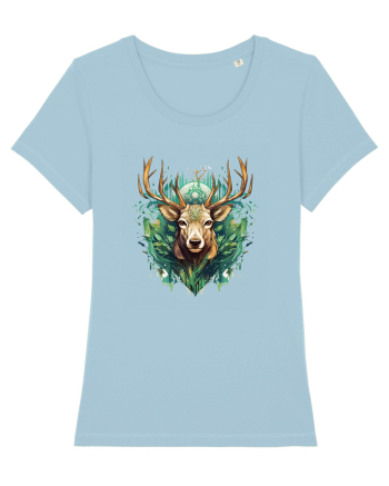 Christmas Reindeer Sky Blue
