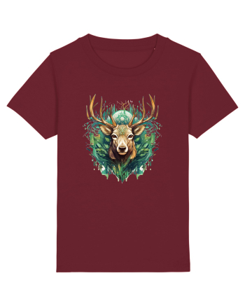 Christmas Reindeer Burgundy