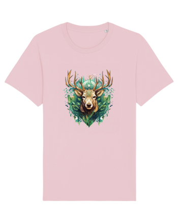 Christmas Reindeer Cotton Pink
