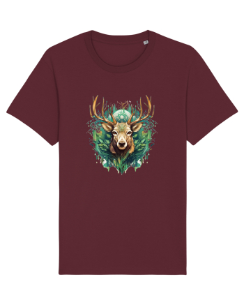 Christmas Reindeer Burgundy
