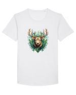 Christmas Reindeer Tricou mânecă scurtă guler larg Bărbat Skater