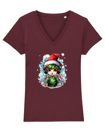 Christmas elf Burgundy