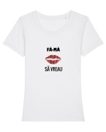 Fa-ma sa vreau Tricou mânecă scurtă guler larg fitted Damă Expresser