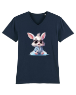 Nerd bunny Tricou mânecă scurtă guler V Bărbat Presenter