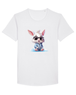 Nerd bunny Tricou mânecă scurtă guler larg Bărbat Skater