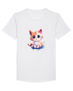 Sweet cat Tricou mânecă scurtă guler larg Bărbat Skater