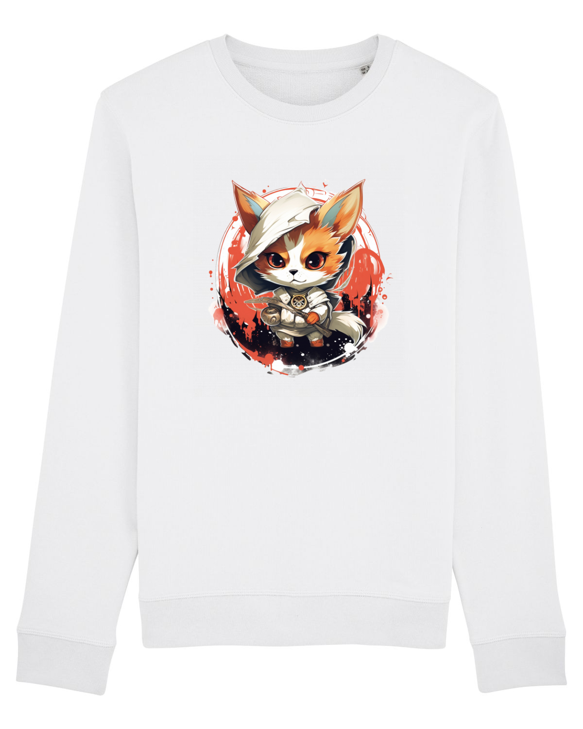 Bluză mânecă lungă Unisex Rise White